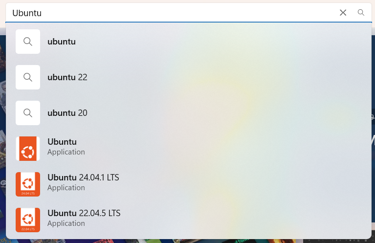 Champs de recherche Windows Store pour trouver l'application Ubuntu